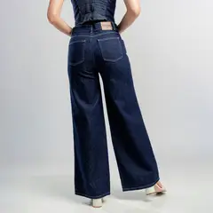 ROXJES JEANS - Pantalon Denim Palazzo Algodón Mujer Roxjes