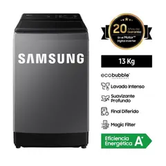 SAMSUNG - Lavadora Ecobubble™ 13Kg - Gris WA13CG5441BD