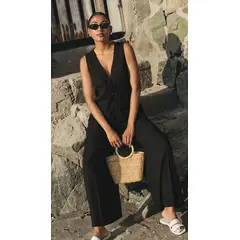 MISS LADY - Pantalón de Lino Mujer