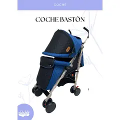 GENERICO - Coche baston de bebé - color azul y negro