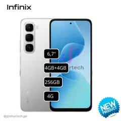 INFINIX - CELULAR HOT 60i 4GB+4GB 256GB - Silver
