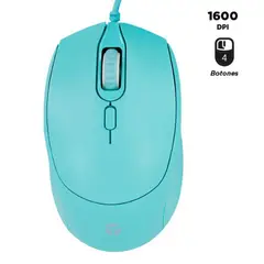 TEROS - Mouse Óptico cableado TE-1227S verde