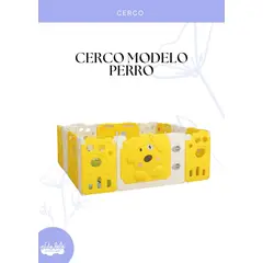 BABY - CERCO DE BEBE MODELO PERRO - COLOR AMARILLO