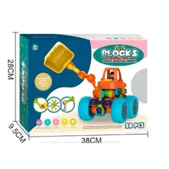 GENERICO - Set de Bloques DIY 28 Piezas Construye Vehiculos