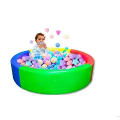 GENERICO - Set de 100 Pelotas para Piscina Multicolor CORAZON ESTRELLA ESFERA