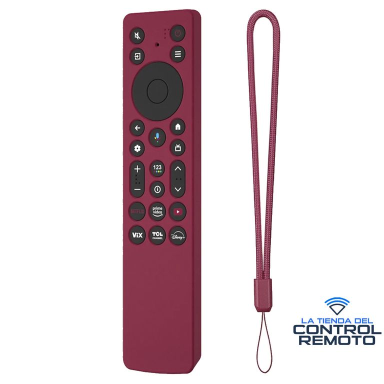 Funda Protector para Control TCL RC923 Modelo 2025 - Color Vino