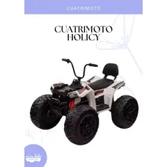 GENERICO - Cuatrimoto a Batería para Niños «HOLLICY» BLANCO