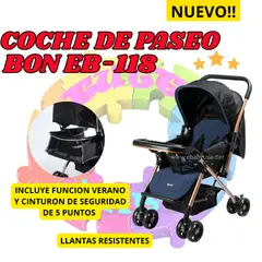 EBABY - COCHE DE PASEO PARA BEBE BON RECLINABLE - AZUL