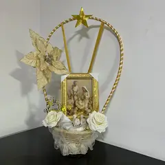 GENERICO - Nacimiento en Miniatura Canasta Festiva