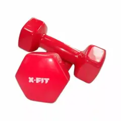 GENERICO - Mancuernas De Vinil Roja par- 500g - Total 1kg