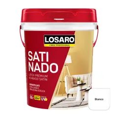 LOSARO - Satinado Látex color Super Blanco x 20 Lt. (5.28 Gl.)