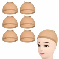 GENERICO - REDECILLA BEIGE PARA EL CABELLO 3 PACKS, MALLA ELASTICA, WIG CAP, GORRO PARA PELUCAS