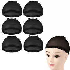 GENERICO - REDECILLA NEGRA PARA EL CABELLO 3 PACKS, MALLA ELASTICA, WIG CAP, GORRO PARA PELUCAS