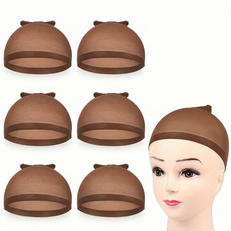 REDECILLA MARRON PARA EL CABELLO 3 PACKS, MALLA ELASTICA, WIG CAP, GORRO PARA PELUCAS