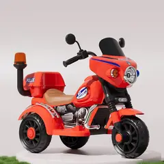 BABYKISS - MOTO PARA NIÑOS ELECTRICA TRIMOTO POLICIA ROJO