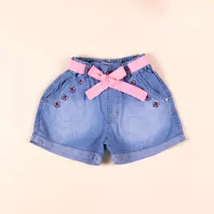DANUS - SHORT ELASTICADO lazo DEMIN niña