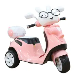 BABYKISS - MOTO PARA NIÑOS TRIMOTO CONEJO ROSADO