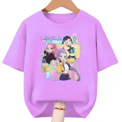 GENERICO - Polos Algodon Guerreras Kpop Demon Hunters - Tallas 6 al XL