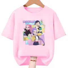 GENERICO - Polos Algodon Guerreras Kpop Demon Hunters - Tallas 6 al XL