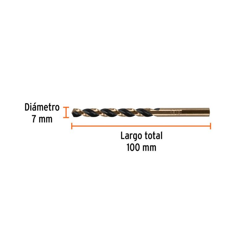 Broca HSS 70 mm Trugold para metal - 14153