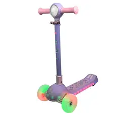 GENERICO - SCOOTER PARA NIÑA MUSICAL CON LUCES LILA