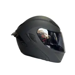 GENERICO - CASCO PARA MOTO XTREME NEGRO VISOR OSCURO TALLA L