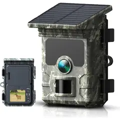 GENERICO - CAMARA TRAMPA PARA CAZA CON PANEL SOLAR DE 30 MP - 2K - HC-600A
