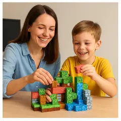 GENERICO - CUBOS MAGNETICOS ITALIAN RB 108PCZ JUEGO DIDACTICO CUBOS