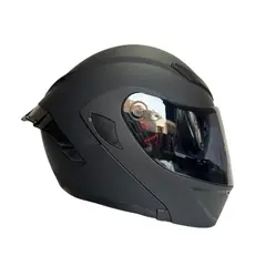 XTREME - CASCO PARA MOTO NEGRO VISOR OSCURO TALLA Xl
