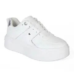 STHEF - ZAPATILLA MUJER CASUAL WHITE/SILVER 7979