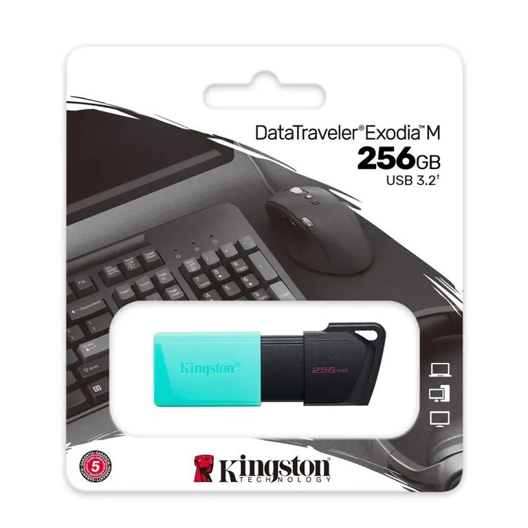 Memoria USB Exodia DTXM256GB Turquesa