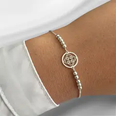 JOYERIA D'PILMER - PULSERA DE PLATA FLOR DE LOTO