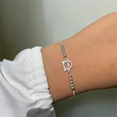 JOYERIA D'PILMER - PULSERA DE PLATA GATITO