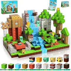 GENERICO - BLOQUES MAGNÉTICOS MINECRAFT DE 100 PCS GRANJA