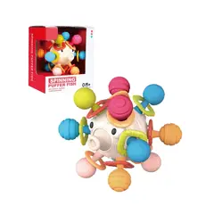 GENERICO - Juguete Sonajero Mordedor Sensorial Pez Globo - Encias Felices