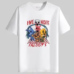 GENERICO - Polos Algodon Five Nights At Freddys FNAF - Tallas 6 al XL