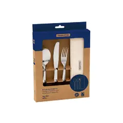 TRAMONTINA - SET DE CUBIERTOS CON ESTUCHE PORTATIL BEIGE