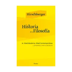 HERDER EDITORIAL - Historia de la Filosofía II Edad Moderna Edad Contemporánea