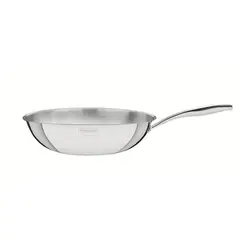 TRAMONTINA - WOK GRANO DE ACERO INOXIDABLE 28 CM DIAMETRO 3.4 LT