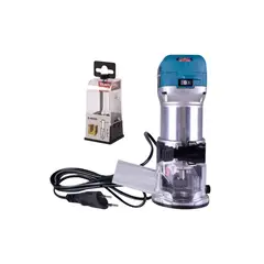 MAKITA - RUTEADORA ¼ 710W RT0700C + FRESA RECTA 14 X 12 D-49080 -