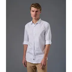 MBO - Camisa 100% Algodón Slim fit Media Pechera