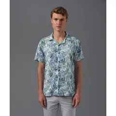 MBO - Camisa para Hombre Manga Corta Chalis Cuello Resort Classic Fit