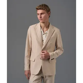 MBO - Blazer para Hombre de Lino y Algodón