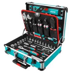 TOTAL TOOLS - Set de Herramientas Manuales 147pcs con Maletin Total