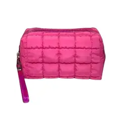 GENERICO - Cosmetiquera Fashion Puffer Amplia y Correa Brillante