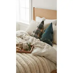 ZALMOHADAS - Pack “Dúo Árbol Esmeralda” – Cojines Navideños 2 unidades