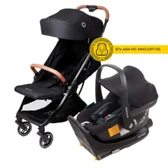 MAXI COSI - Coche Travel System Eva 3 Negro