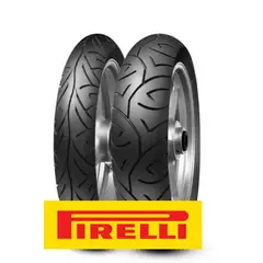 PIRELLI - PAR DE LLANTAS SPORT DEMON 90-90-17 y 110-80-17
