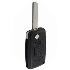 GENERICO - SKSTORE Carcasa Llave Flip HU83 con porta Pila para Citroen