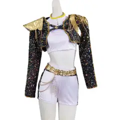 GENERICO - Disfraz Niña Rumi Golden Guerreras K-Pop Demon Hunters